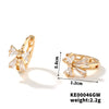 Wholesale Women's Copper Zircon Bow Earrings