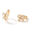 Wholesale Women's Copper Zircon Bow Earrings