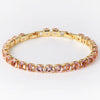 Wholesale Women's Copper Zircon Bracelet Shiny Tennis Chain