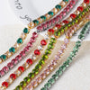 Wholesale Women's Copper Zircon Bracelet Shiny Tennis Chain