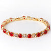 Wholesale Women's Copper Zircon Bracelet Shiny Tennis Chain
