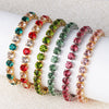 Wholesale Women's Copper Zircon Bracelet Shiny Tennis Chain