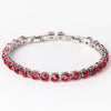 Wholesale Women's Copper Zircon Bracelet Shiny Tennis Chain