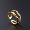Wholesale Women's Copper Zircon Electroplated Real Gold Open Ring With Animal Zodiac Pattern Sweet Style