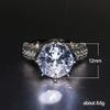Wholesale Women's Copper Zircon Engagement Ring With Geometric Design