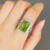 Wholesale Women's Copper Zircon Engagement Ring With Geometric Pattern And Elegant Style