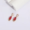Wholesale Women's Copper Zircon Geometric Animal Pattern Electroplated Earrings