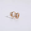 Wholesale Women's Copper Zircon Geometric Animal Pattern Electroplated Earrings