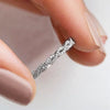 Wholesale Women's Copper Zircon Geometric Cross Stackable Combination Ring