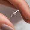 Wholesale Women's Copper Zircon Geometric Cross Stackable Combination Ring