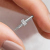 Wholesale Women's Copper Zircon Geometric Cross Stackable Combination Ring