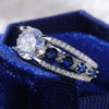 Wholesale Women's Copper Zircon Geometric Hollow Ring Jewelry