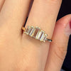 Wholesale Women's Copper Zircon Geometric Ring