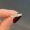 Wholesale Women's Copper Zircon Geometric Ring
