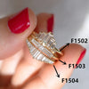 Wholesale Women's Copper Zircon Geometric Ring