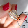 Wholesale Women's Copper Zircon Geometric Ring