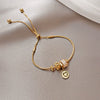 Wholesale Women's Copper Zircon Heart Shape Love Adjustable Bracelet With Real Gold Electroplated Fashion Light Luxury Design