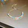 Wholesale Women's Copper Zircon Heart Shape Love Adjustable Bracelet With Real Gold Electroplated Fashion Light Luxury Design