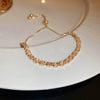 Wholesale Women's Copper Zircon Heart Shape Love Adjustable Bracelet With Real Gold Electroplated Fashion Light Luxury Design