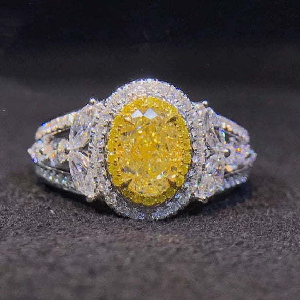 Wholesale Women's Copper Zircon Hollow Geometric Ring Jewelry