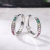 Wholesale Women's Copper Zircon Ushaped Earrings