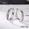 Wholesale Women's Copper Zircon Ushaped Earrings