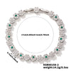 Wholesale Women's Copper Zirconia Geometric Style Bracelet