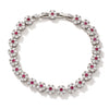 Wholesale Women's Copper Zirconia Geometric Style Bracelet