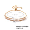 Wholesale Women's Copper Zirconium Multicolor Stone Full Diamond Bracelet With Glass Treatment And Fashion Temperament Design