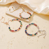 Wholesale Women's Copper Zirconium Multicolor Stone Full Diamond Bracelet With Glass Treatment And Fashion Temperament Design