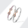 Wholesale Women's Copper Zirconium Ring Electroplated Versatile Style