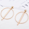 Wholesale Women's Cos Style Asymmetric Geometric Triangle And Circle Earrings In Alloy With Electroplating