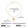 Wholesale Women's Cross Titanium Steel And Stainless Steel Necklace With Geometric Pattern And Electroplating Treatment