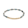 Wholesale Women's Crystal Beaded Geometric Bracelet Jewelry Made Of Golden Copper