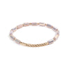 Wholesale Women's Crystal Beaded Geometric Bracelet Jewelry Made Of Golden Copper
