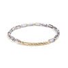 Wholesale Women's Crystal Beaded Geometric Bracelet Jewelry Made Of Golden Copper