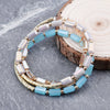 Wholesale Women's Crystal Beaded Geometric Bracelet Jewelry Made Of Golden Copper