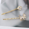 Wholesale Women's Cute Animal Cat Hairpin Zinc Alloy Headdress
