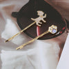 Wholesale Women's Cute Animal Cat Hairpin Zinc Alloy Headdress