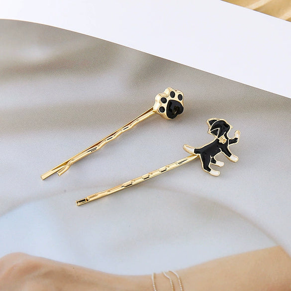 Wholesale Women's Cute Animal Cat Hairpin Zinc Alloy Headdress