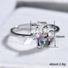 Wholesale Women's Cute Animal Series Copper Ring With Cat Claw And Cat Footprints Electroplated