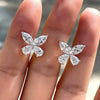 Wholesale Women's Cute Animal Zodiac Copper Mini Horse Eye Water Drop And Small Butterfly Zircon Earrings