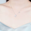 Wholesale Women's Cute Animal Zodiac Micro Inlaid 925 Sterling Silver Cross Chain Dolphin Love Necklace