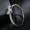 Wholesale Women's Cute Bow Simulation Drill Copper Platinum Plated Micro Inlaid Zircon Geometric Style Bracelet