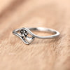 Wholesale Women's Cute Cat Claw Heart Copper Ring With Electroplating