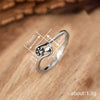 Wholesale Women's Cute Cat Claw Heart Copper Ring With Electroplating