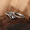 Wholesale Women's Cute Cat Claw Heart Copper Ring With Electroplating