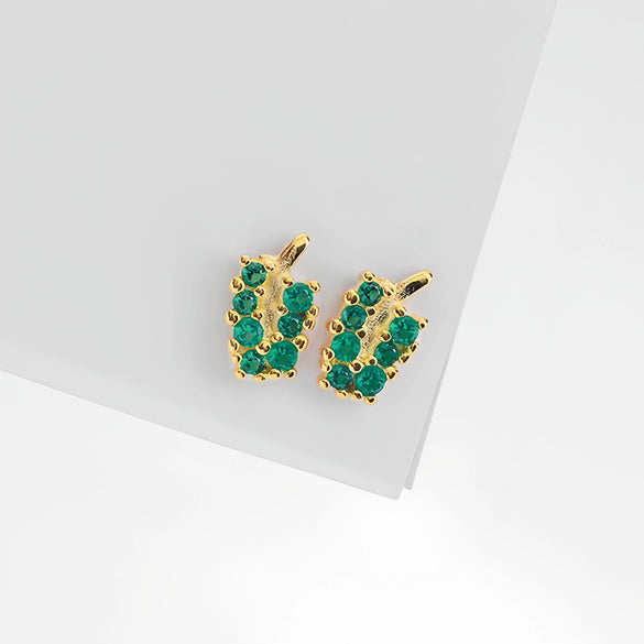 Wholesale Women's Cute Fresh Simple Fashion S925 Sterling Silver Garden Vegetable Earrings With Electroplating