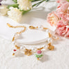 Wholesale Women's Cute Geometric And Floral Patterned Stainless Steel Electroplated Bracelet Jewelry