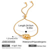 Wholesale Women's Cute Geometric And Heartshaped Electroplated Stainless Steel Bracelet